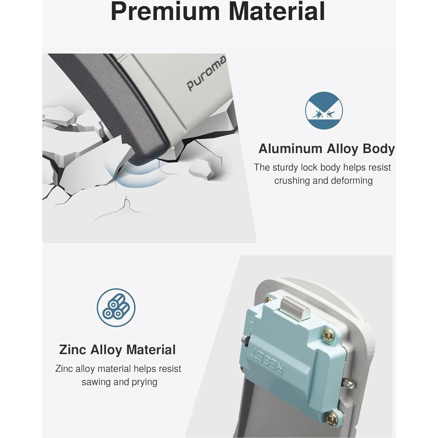 Caja de Llaves Montada en la Pared Puroma con Combinación 4 Dígitos