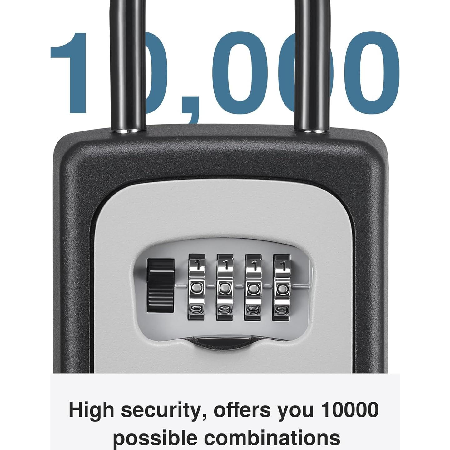 Caja de Llave Puroma Grande con Combinación Reajustable Gris