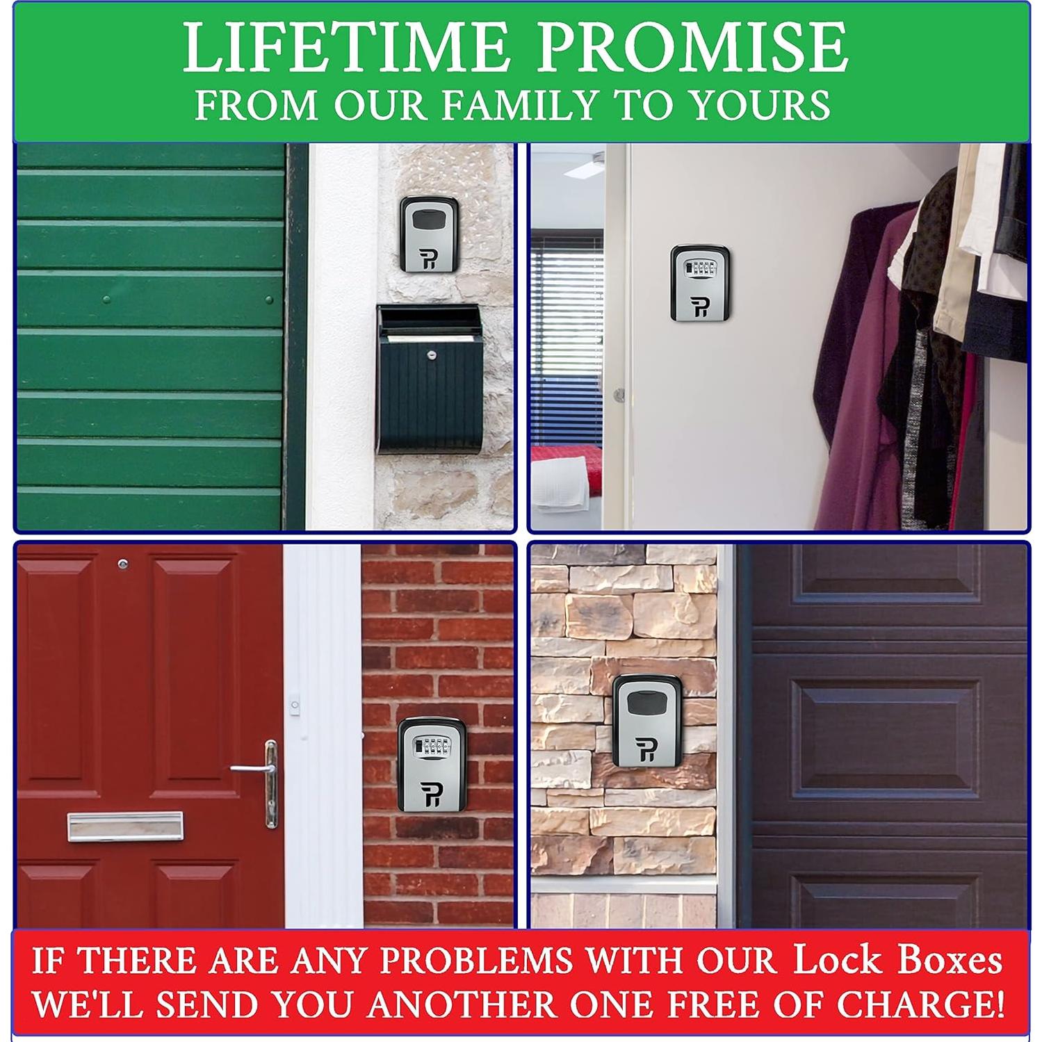 Caja de Llave Rudy Run Montaje en Pared con Combinación