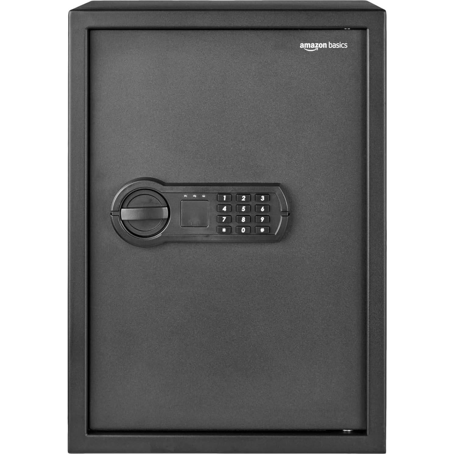 Caja Fuerte Electrónica Amazon Basics 50L Acero Negra
