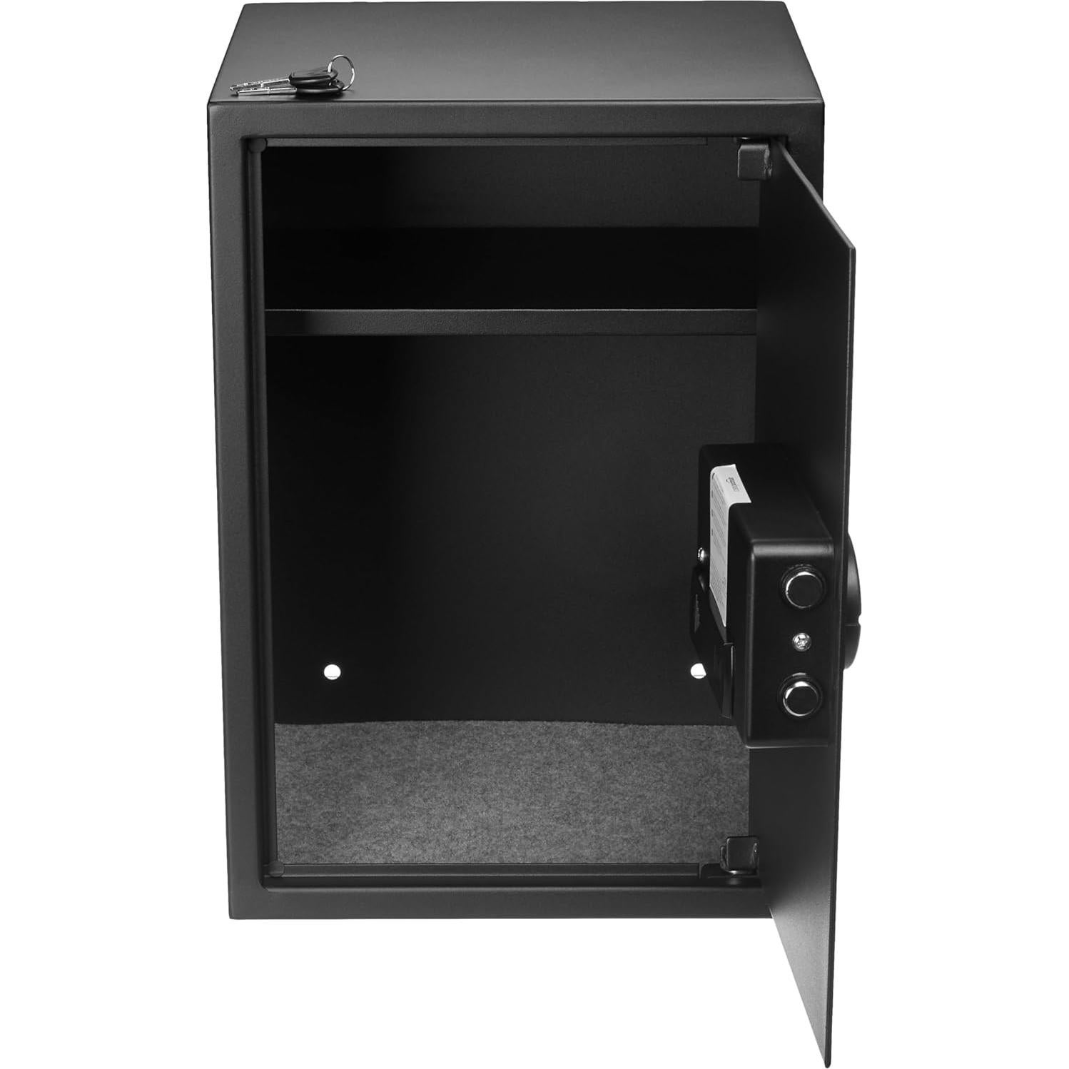 Caja Fuerte Electrónica Amazon Basics 50L Acero Negra