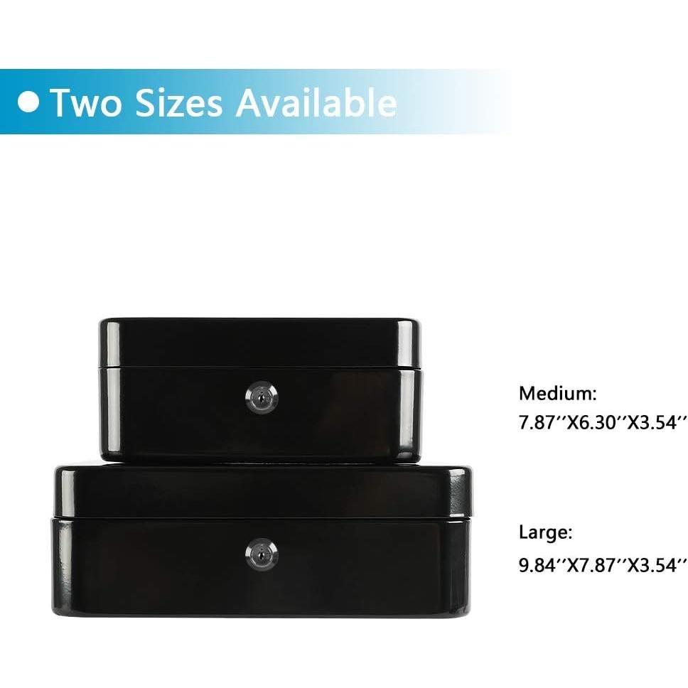 Caja de Dinero Mediana xydled de Acero con Cerradura Llave 20x16x9cm