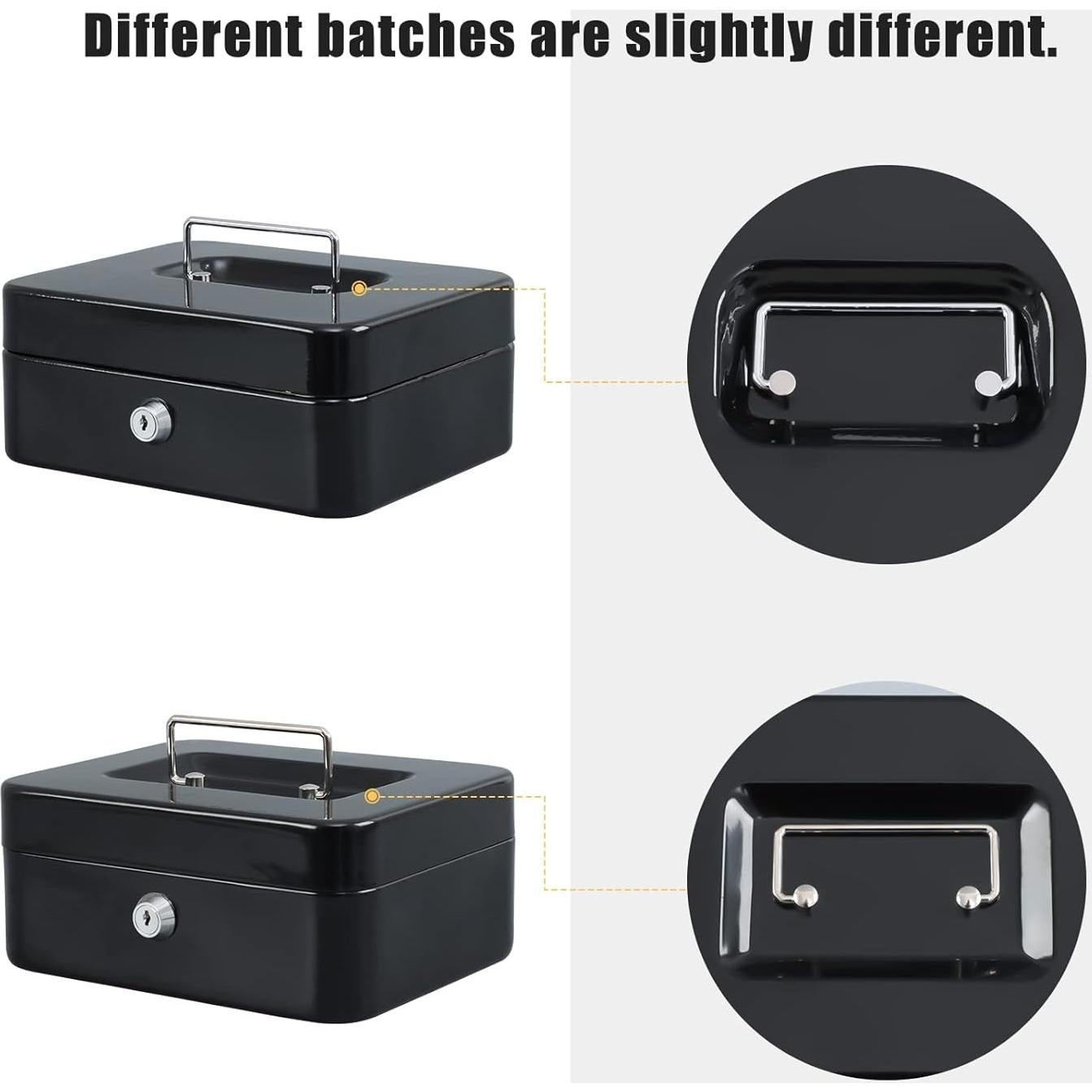 Caja de Dinero Mediana xydled de Acero con Cerradura Llave 20x16x9cm