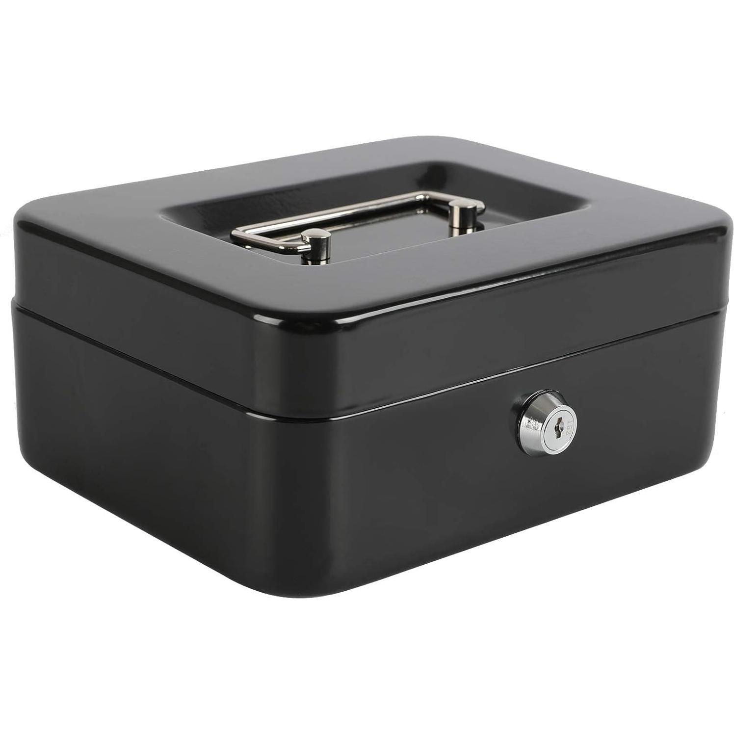 Caja de Dinero Mediana xydled de Acero con Cerradura Llave 20x16x9cm