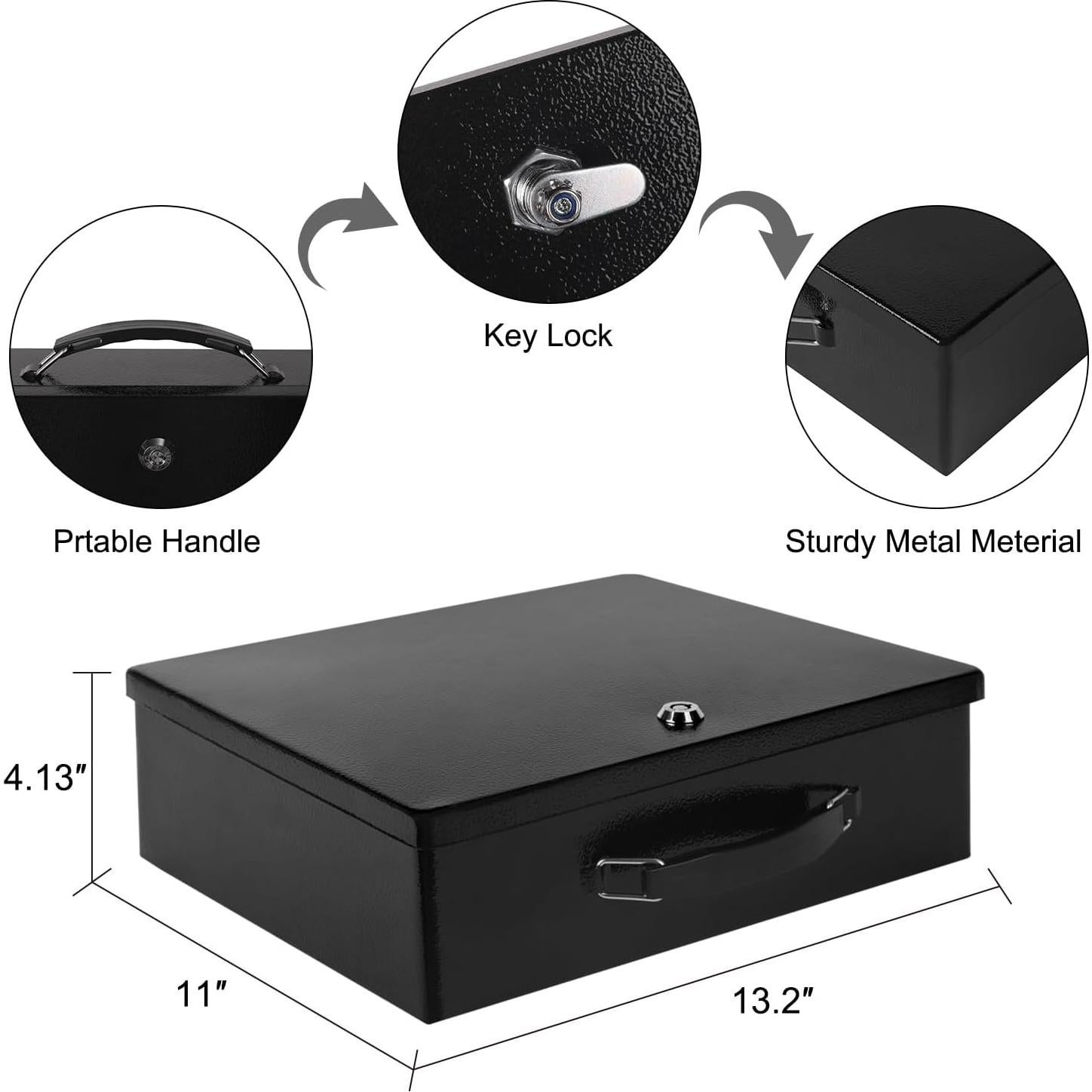 Caja de Seguridad a Prueba de Fuego Crinwaki 33.5x27.9cm