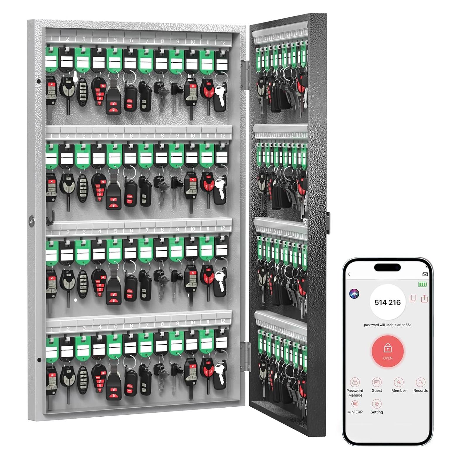 Caja de Llaves Inteligente WeHere 96 Llaves Montaje Pared