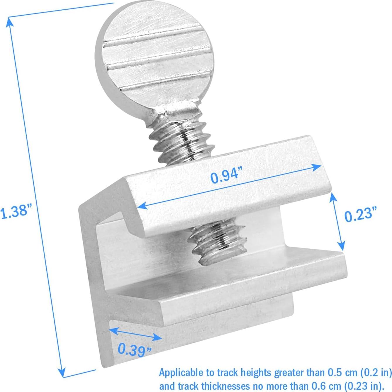 Candados de Seguridad para Ventanas Deslizantes Nuk3y - Aluminio, Paquete de 15