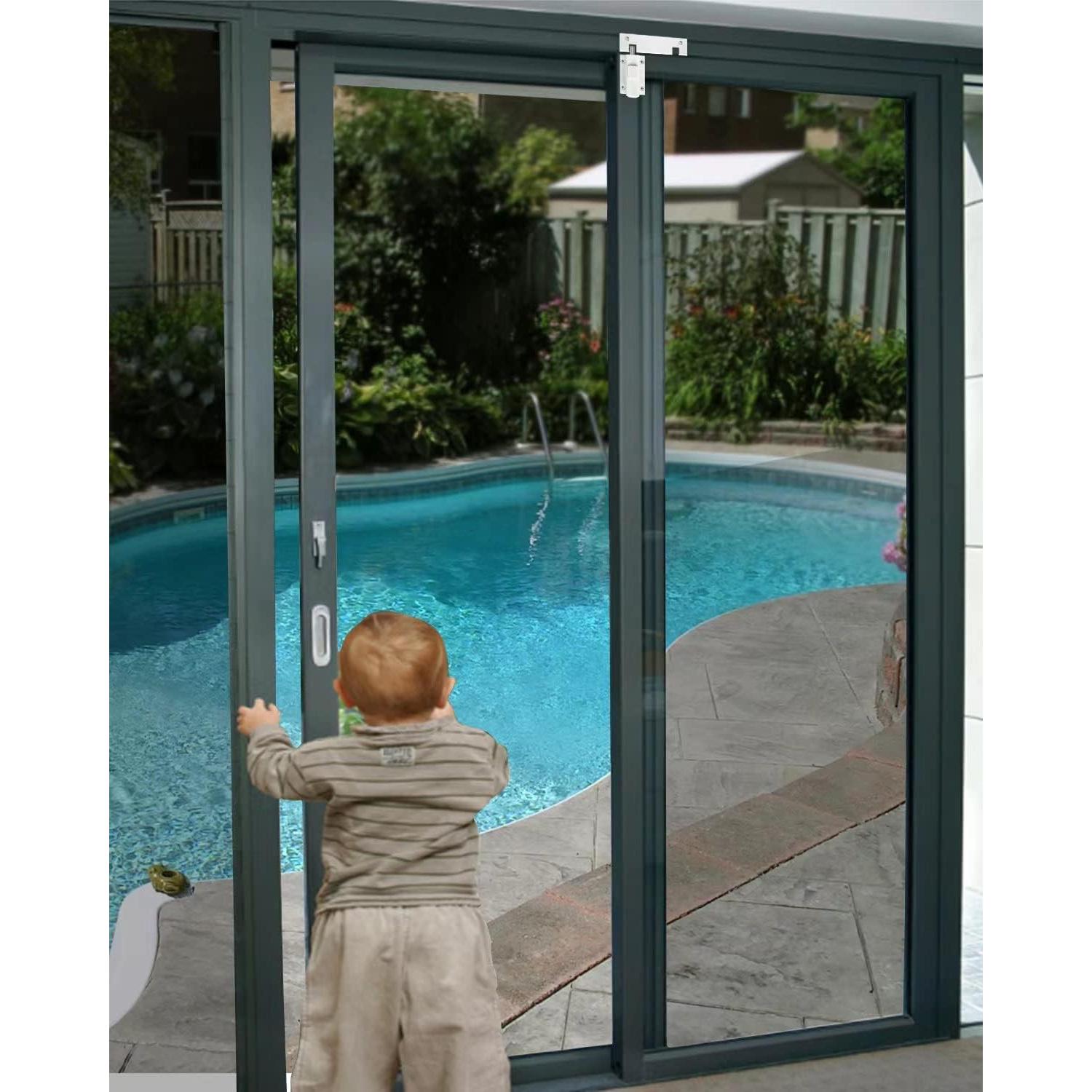 Cerradura de Seguridad para Puerta Corrediza SDGINA - Blanco