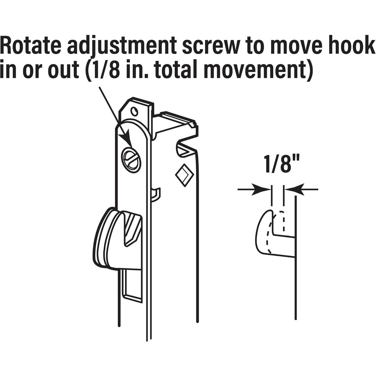 Cerradura de Mortaja Prime-Line E 2014 Acero Inoxidable 9.37 cm