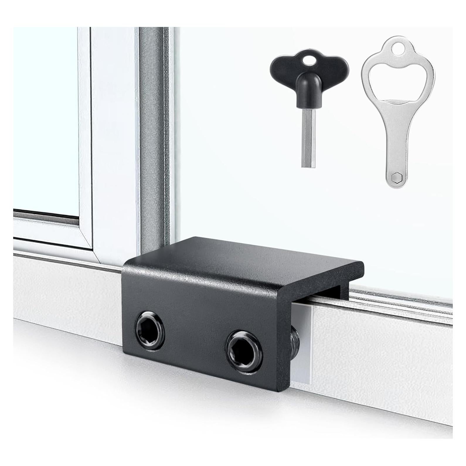 Cerraduras de Ventana ZRFCXE - Paquete de 4, Seguridad Ajustable