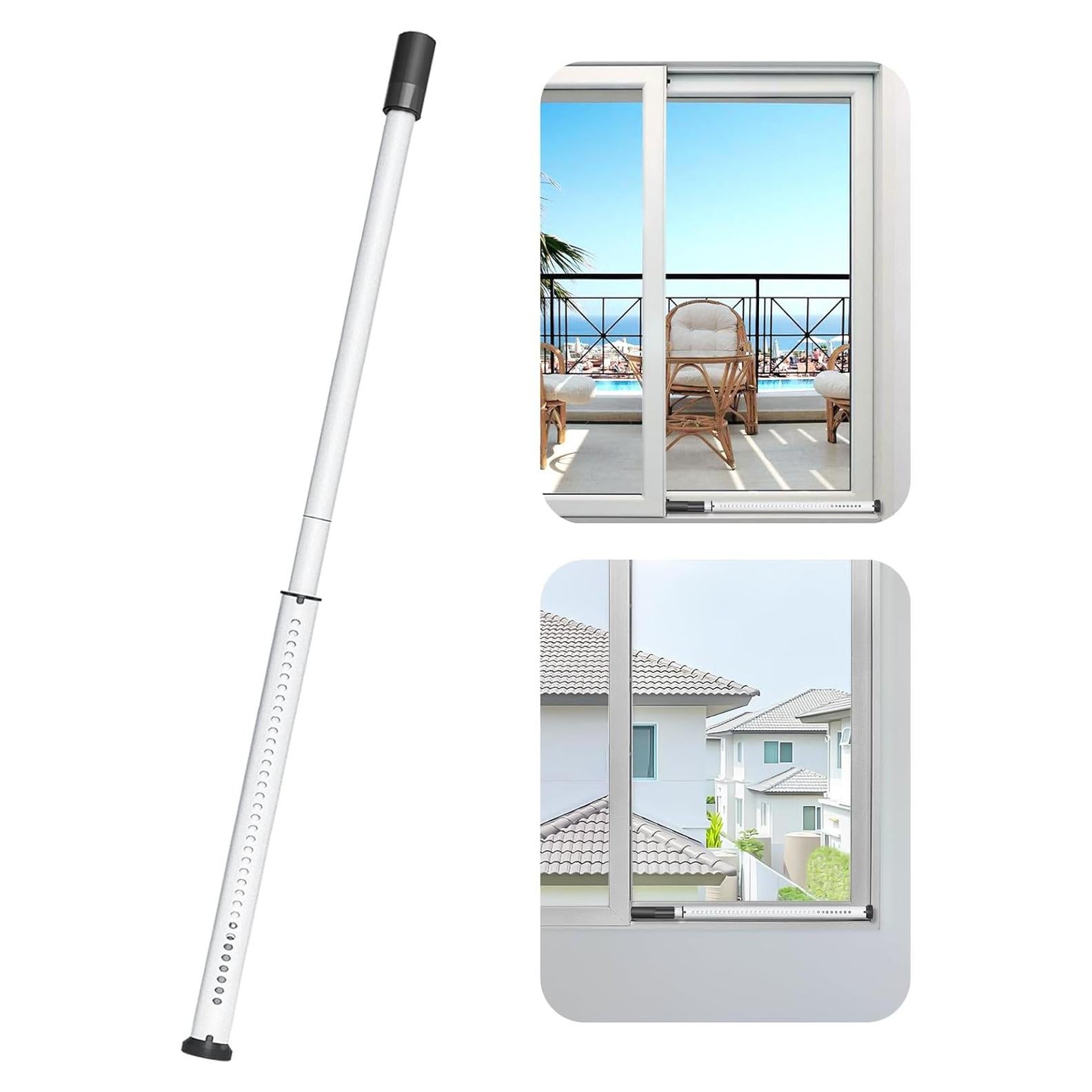 Barra de Seguridad para Puertas Corredizas AceMining Blanca 50-127 cm