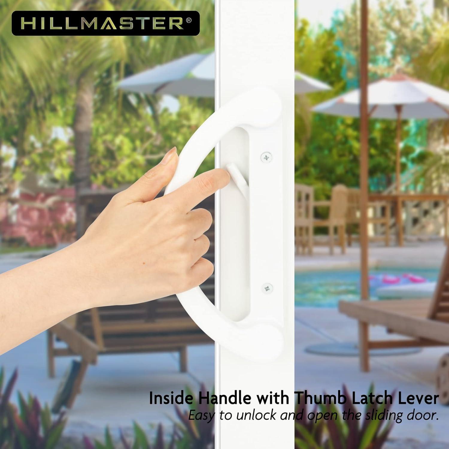 Juego de Manijas para Puerta de Patio HILLMASTER Blanco 45°