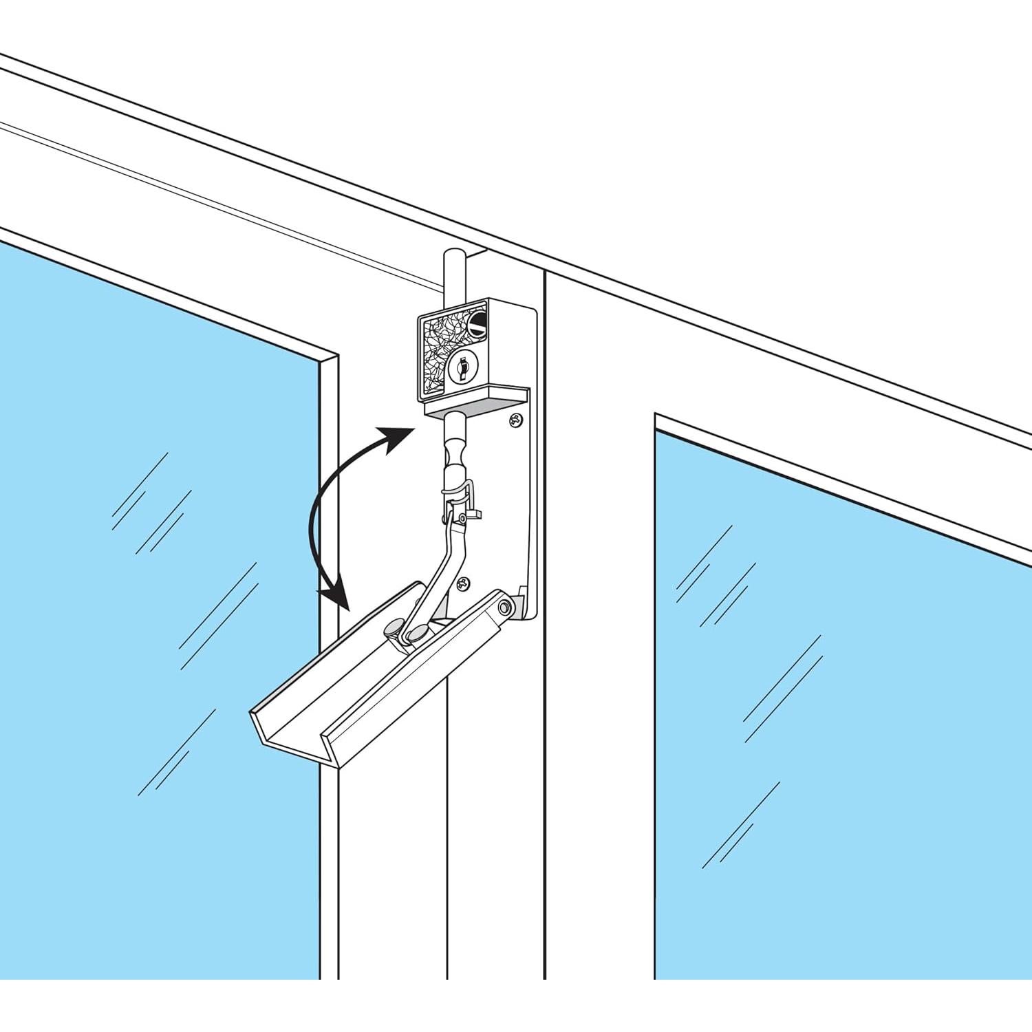 Cerradura de Puerta Corredera con Llave Prime-Line U 9919