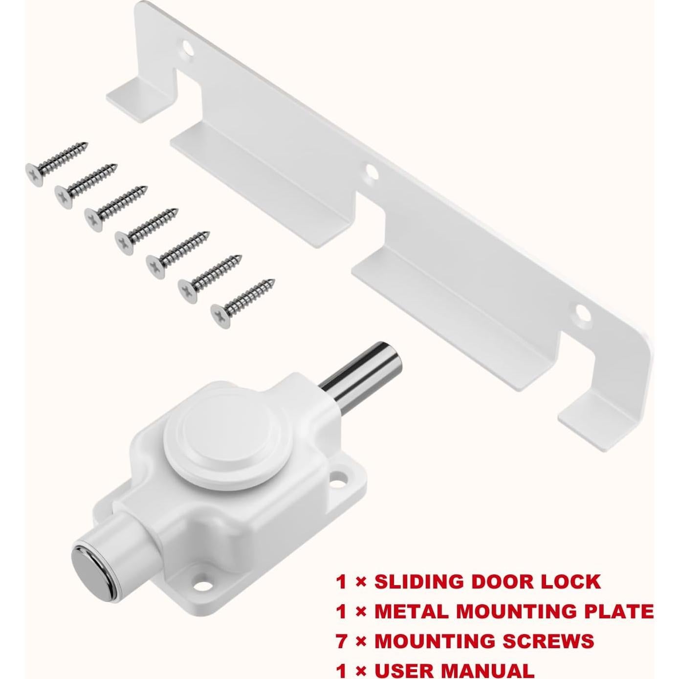 Cerradura de Patio Securityman para Puerta Deslizante de Vidrio