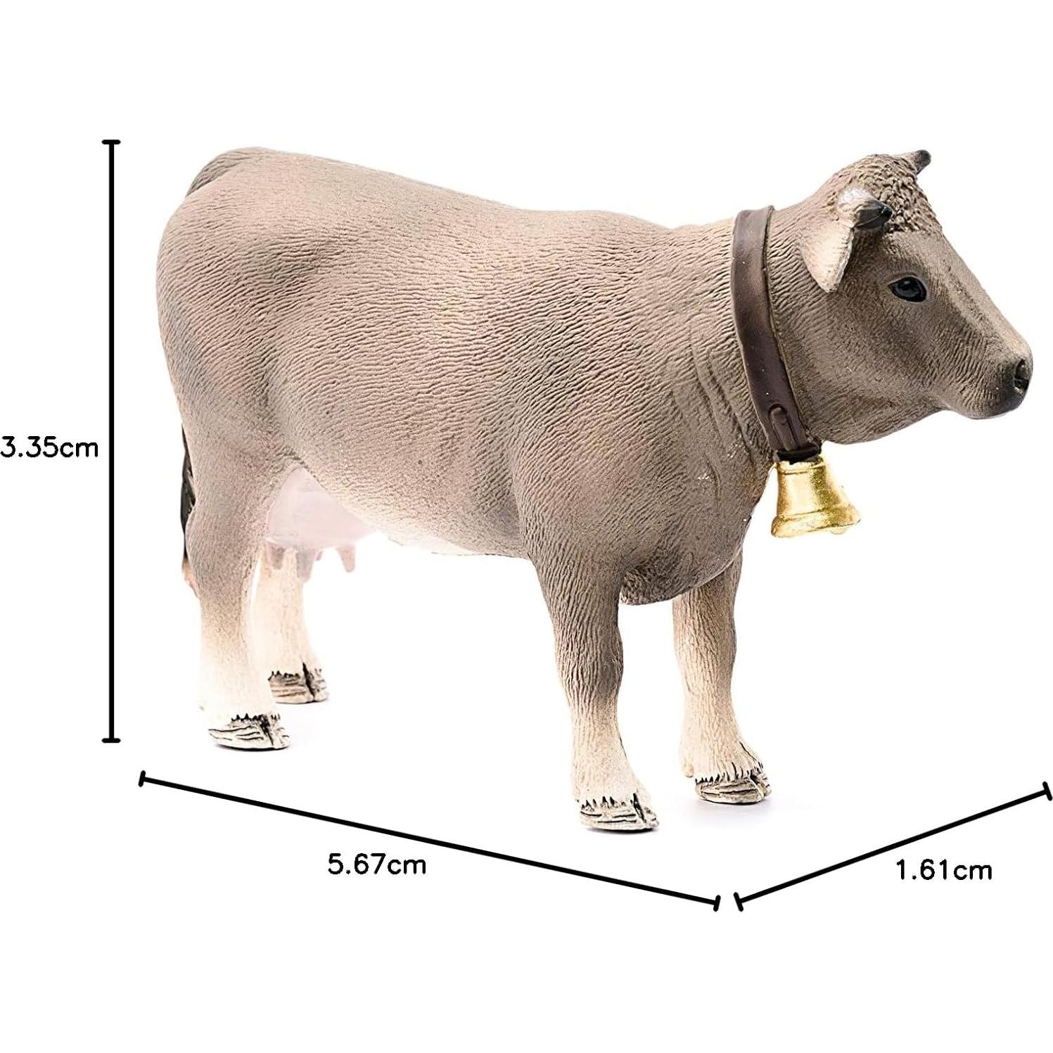 Figura Vaca Braunvieh Schleich Farm World Detallada 14,4 cm