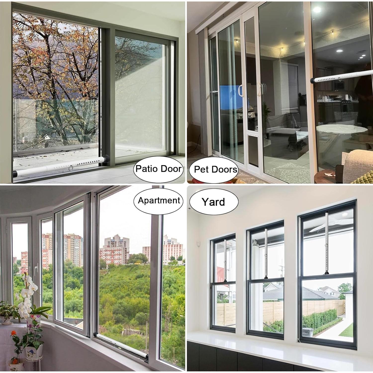 Barra de Seguridad Ajustable LAIDER HEROS 44.5-127 cm para Puertas Corredizas