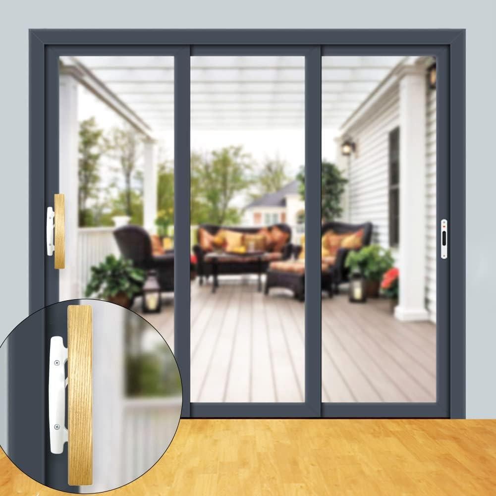 Juego de Manija de Puerta Corredera ALLYWASAI con Cerradura