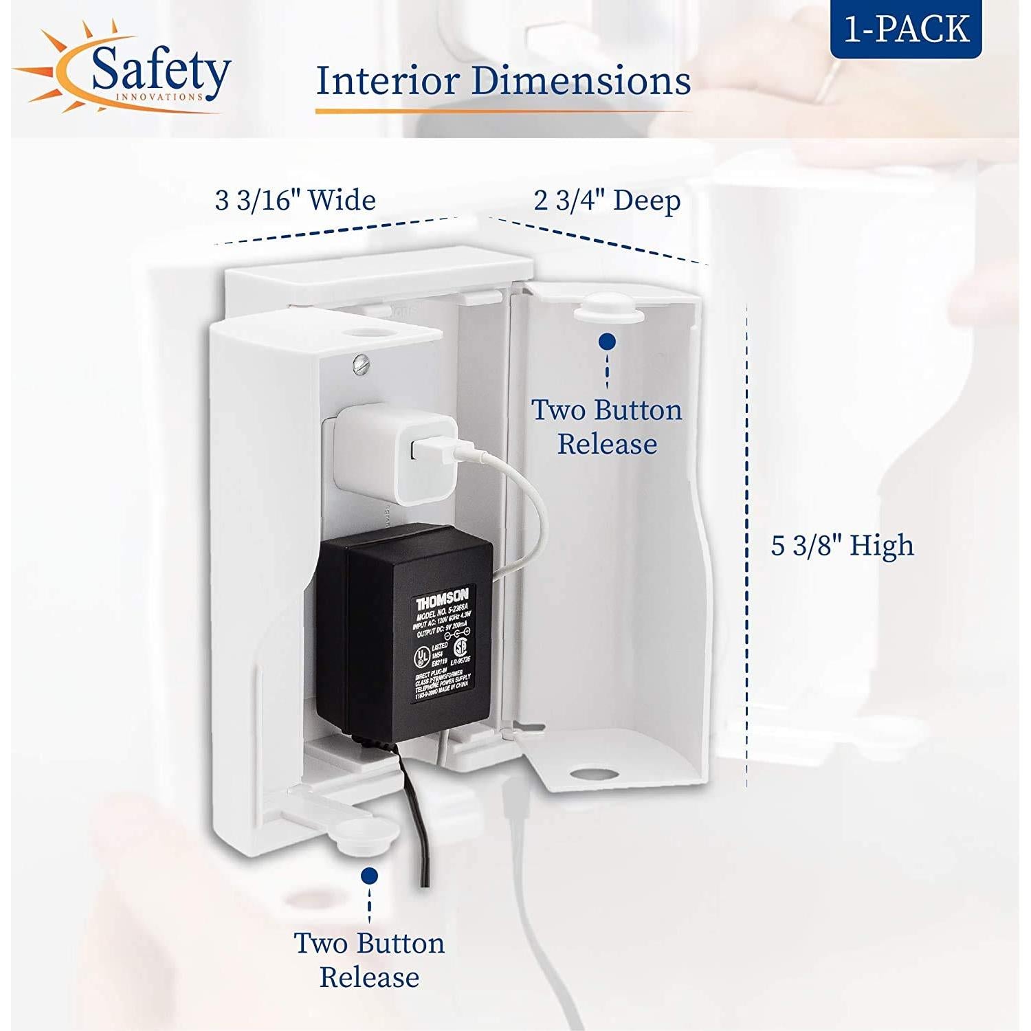 Caja de Seguridad para Enchufes Safety Innovations Doble Puerta