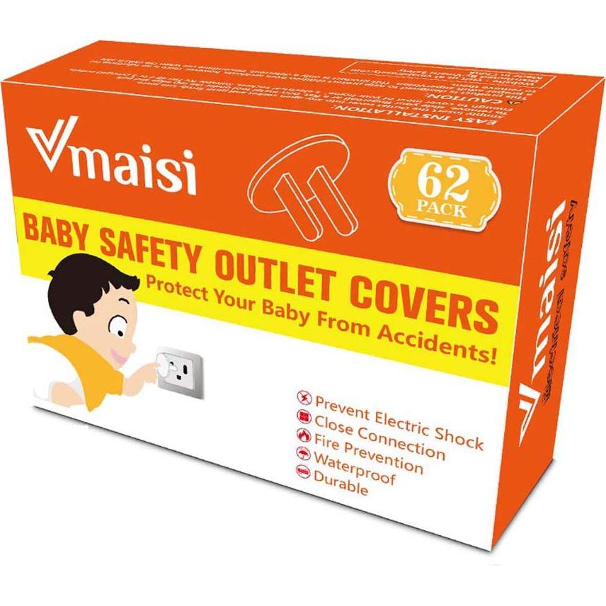 Cubiertas de Enchufe a Prueba de Niños Vmaisi 62 Piezas