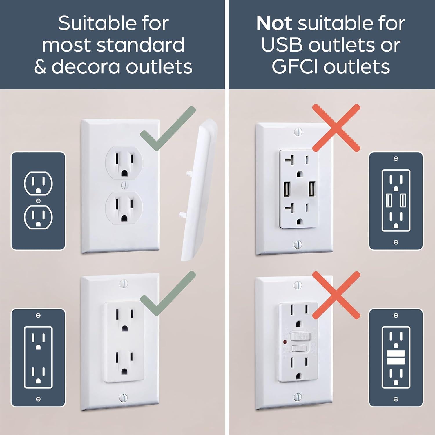 Cubierta de Enchufe Pintable Dreambaby - Seguridad Infantil (Paquete de 4)