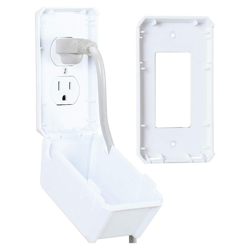 Caja de Cubierta de Enchufe Eléctrico EUDEMON para Bebés - Blanco