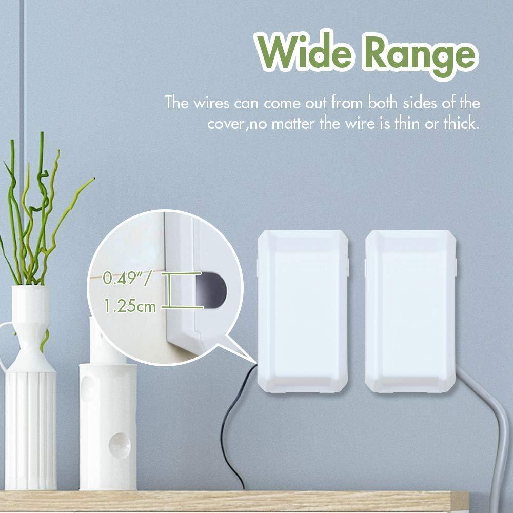 Caja de Cubierta de Enchufe Eléctrico EUDEMON para Bebés - Blanco