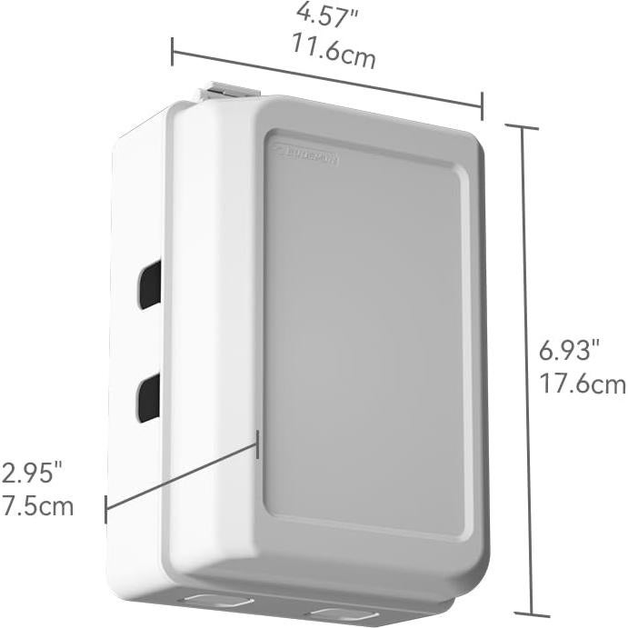 Caja de Cubierta de Enchufe Eléctrico EUDEMON Blanca - Seguridad Niños