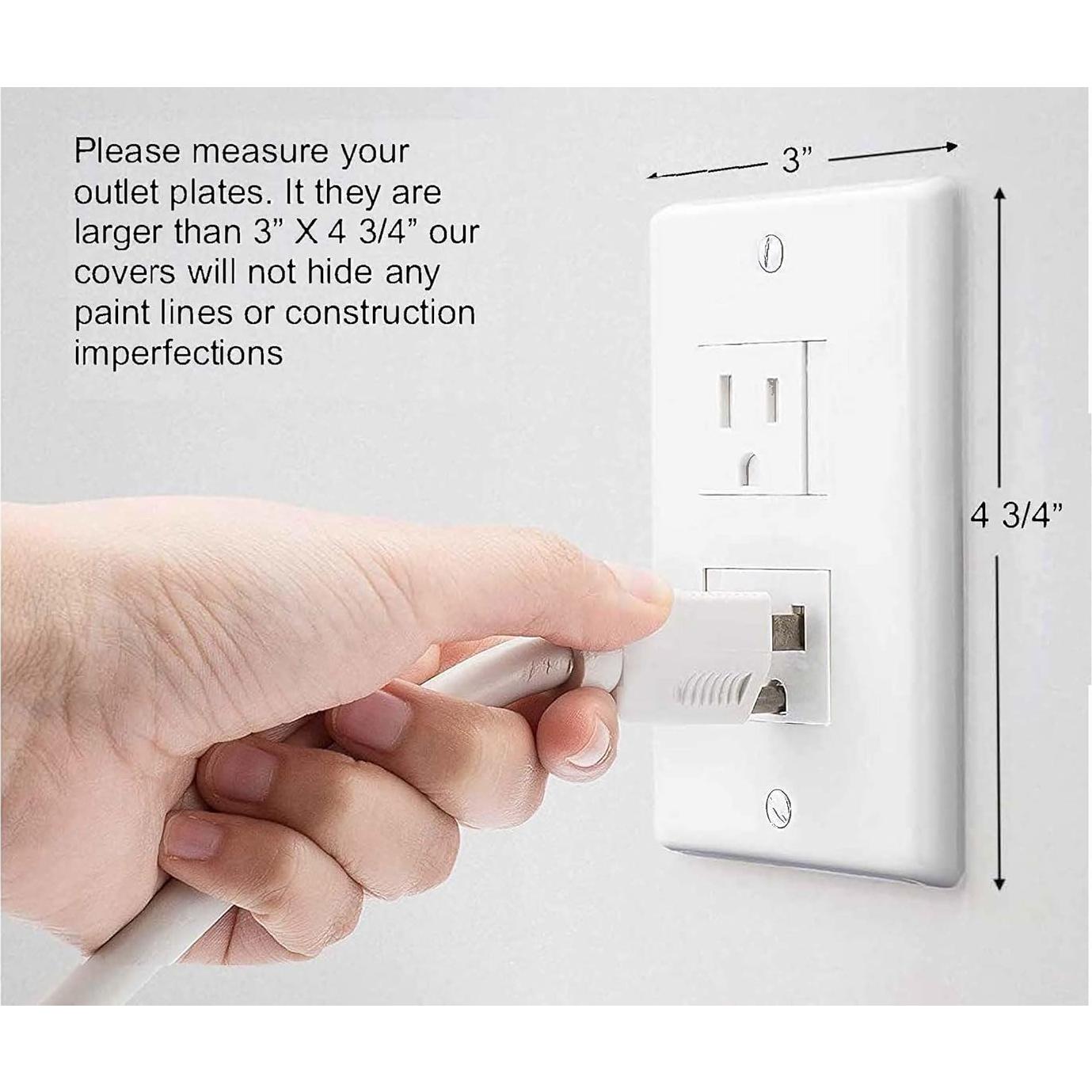 Paquete de 6 cubiertas de enchufe Safety Innovations - Blanco