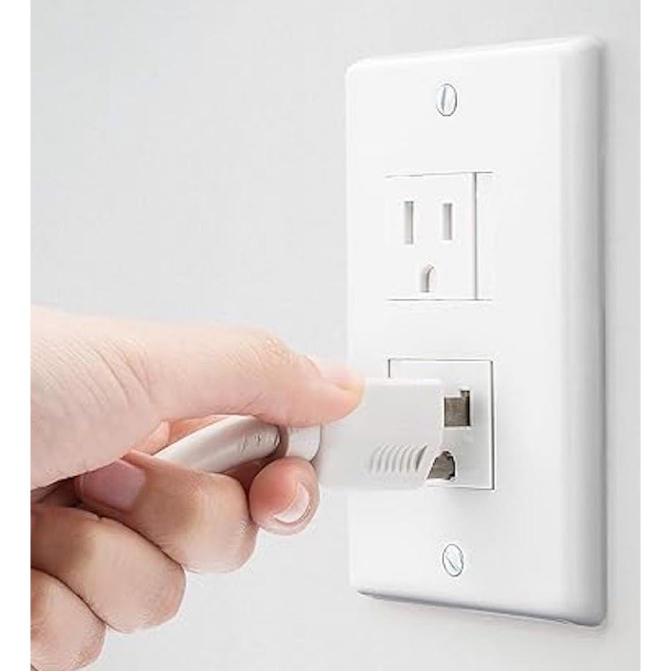 Paquete de 6 cubiertas de enchufe Safety Innovations - Blanco