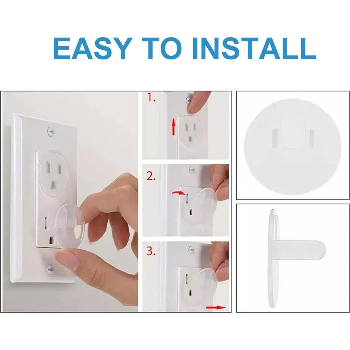 Cubiertas de Seguridad para Enchufes 24 Unidades Plástico Transparente