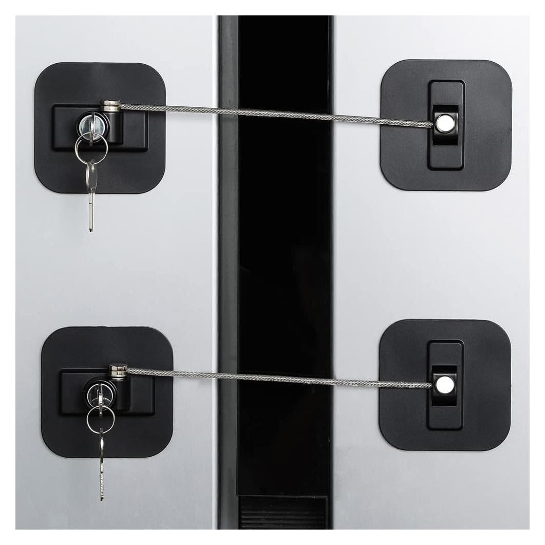 Candado para Refrigerador y Congelador - 2 Piezas con Llaves