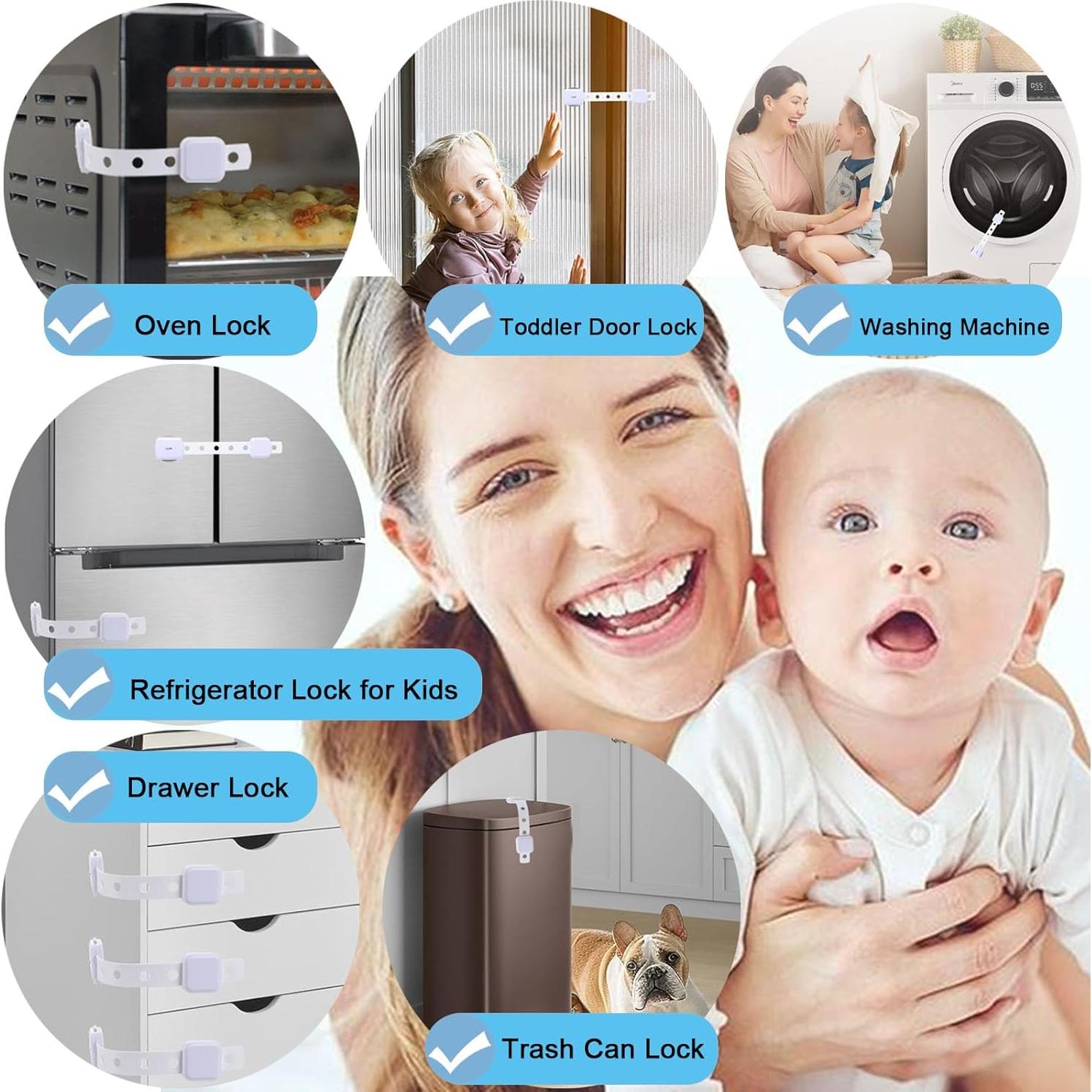 Cerraduras de Gabinete Fursafe&Q para Seguridad Infantil - Paquete de 6