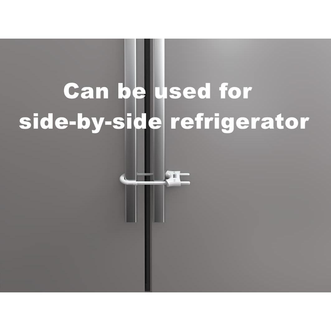 4 Cerraduras de Puerta de Armario Deslizante a Prueba de Niños - Blanco