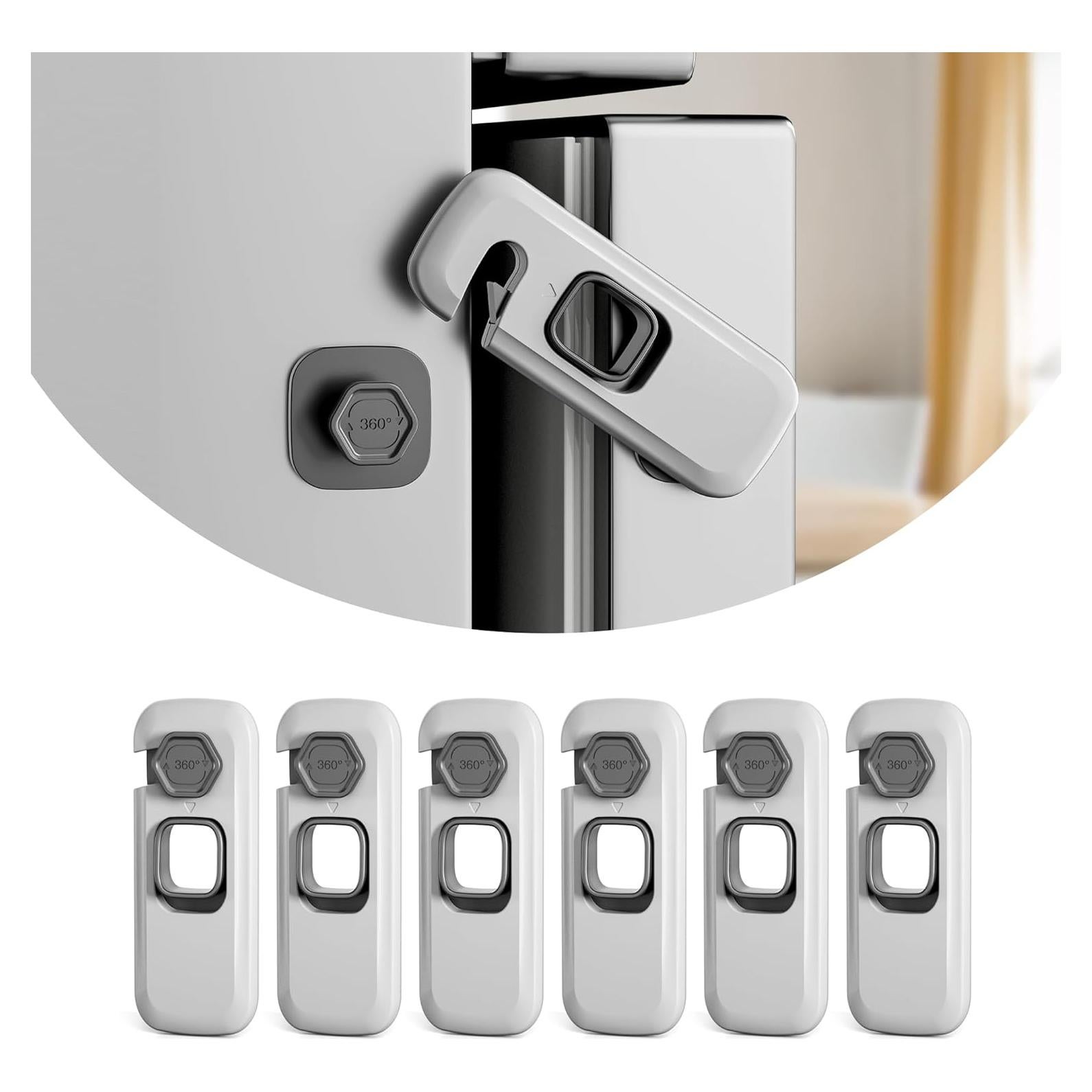 Cerraduras de Refrigerador 4our Kiddies - Paquete de 6 Unidades