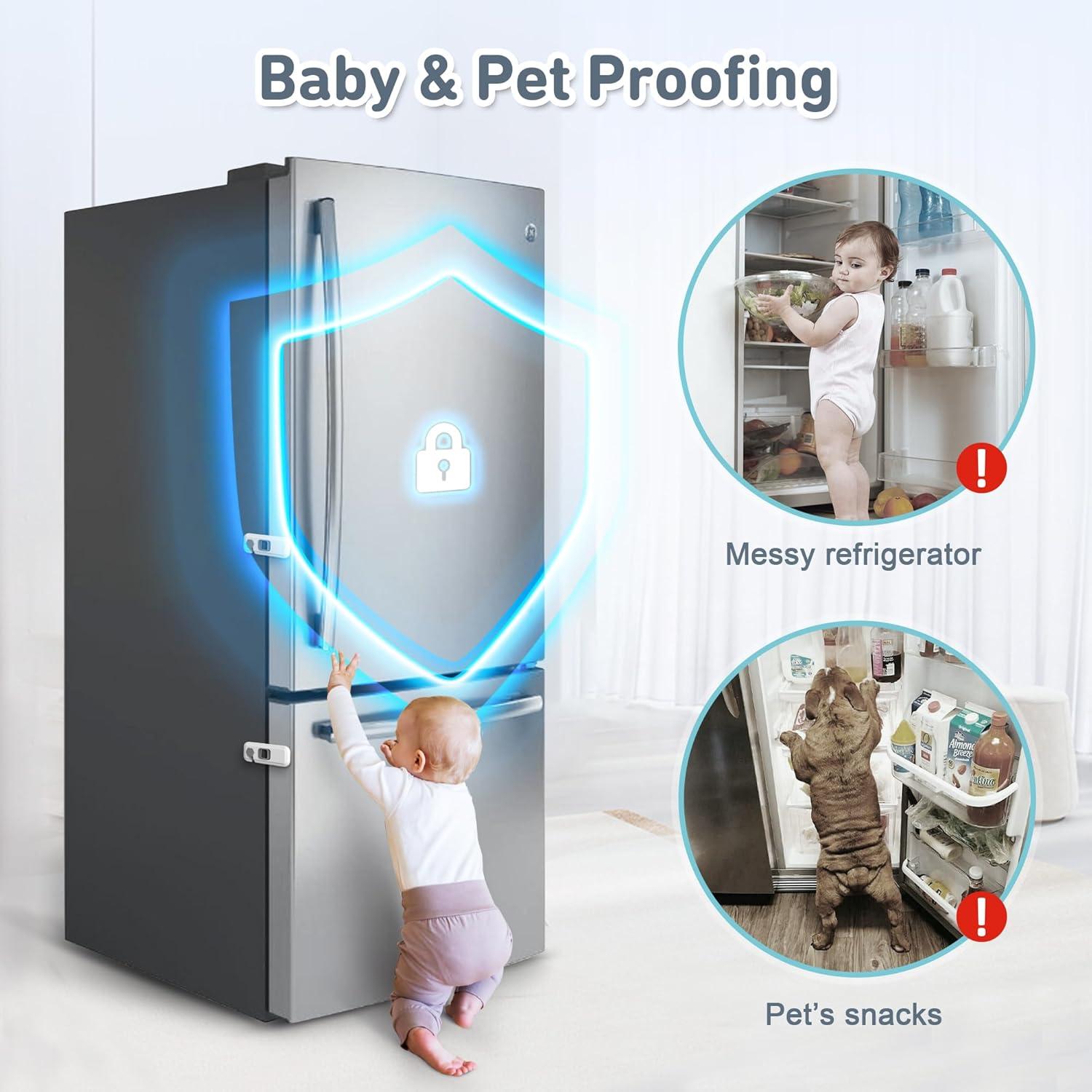 Cerraduras de Refrigerador 4our Kiddies - Paquete de 6 Unidades