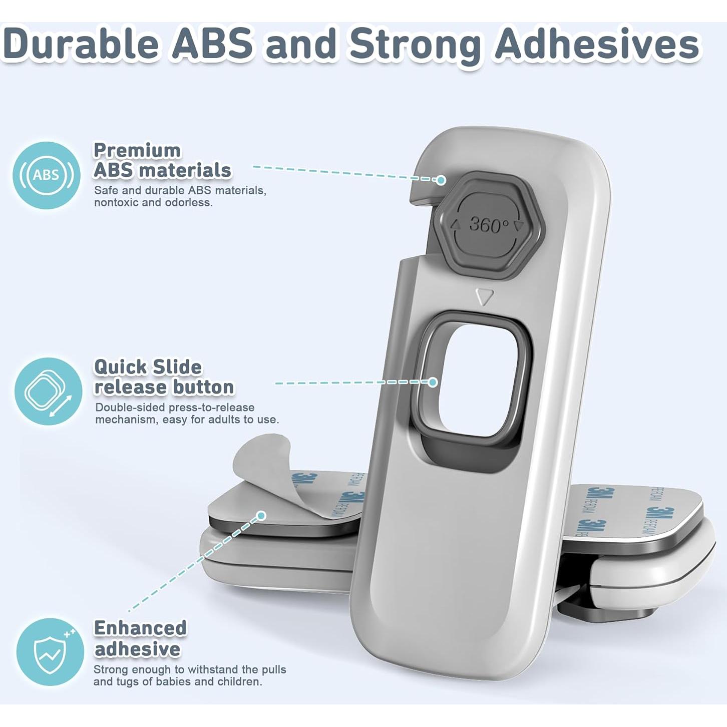 Cerraduras de Refrigerador 4our Kiddies - Paquete de 6 Unidades