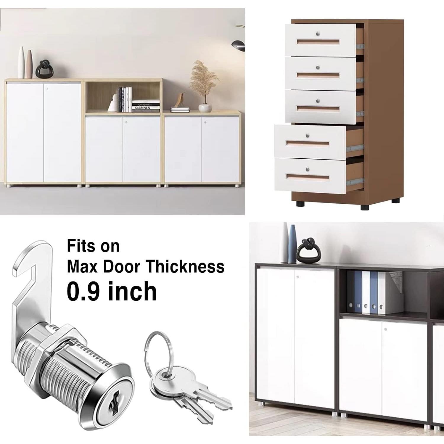 Cerraduras de Cámara Sartatue 30mm con Llave Igualada - 10 Pcs