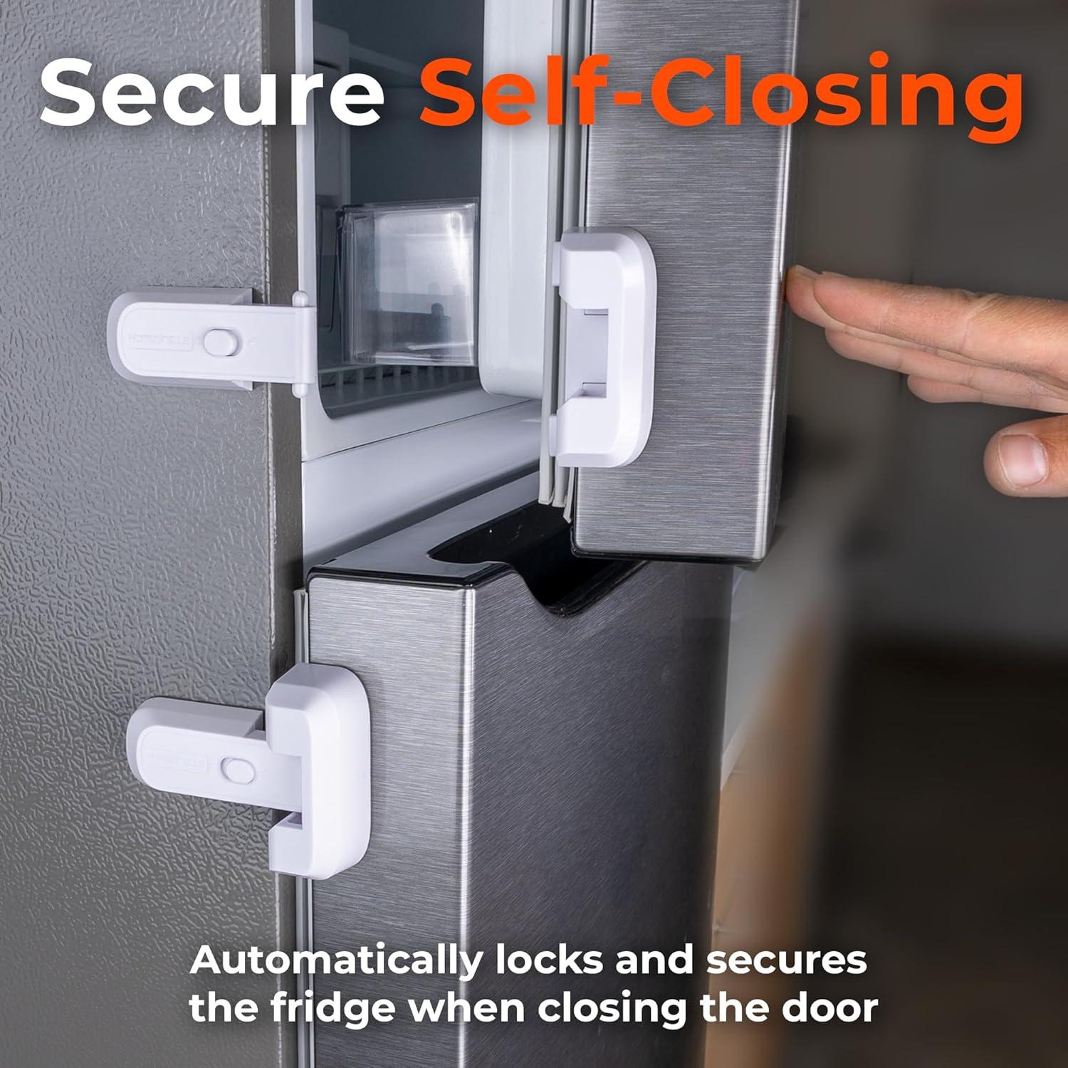 Cerradura de Refrigerador a Prueba de Niños HBAFDL2WB - Adhesiva