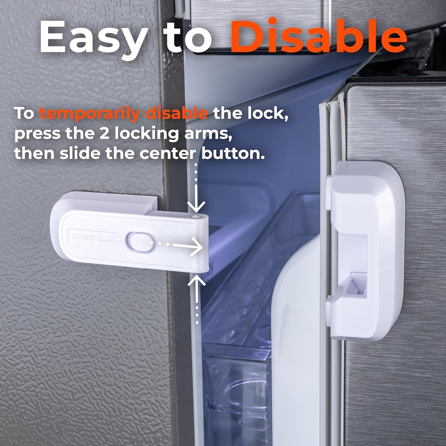 Cerradura de Refrigerador a Prueba de Niños HBAFDL2WB - Adhesiva