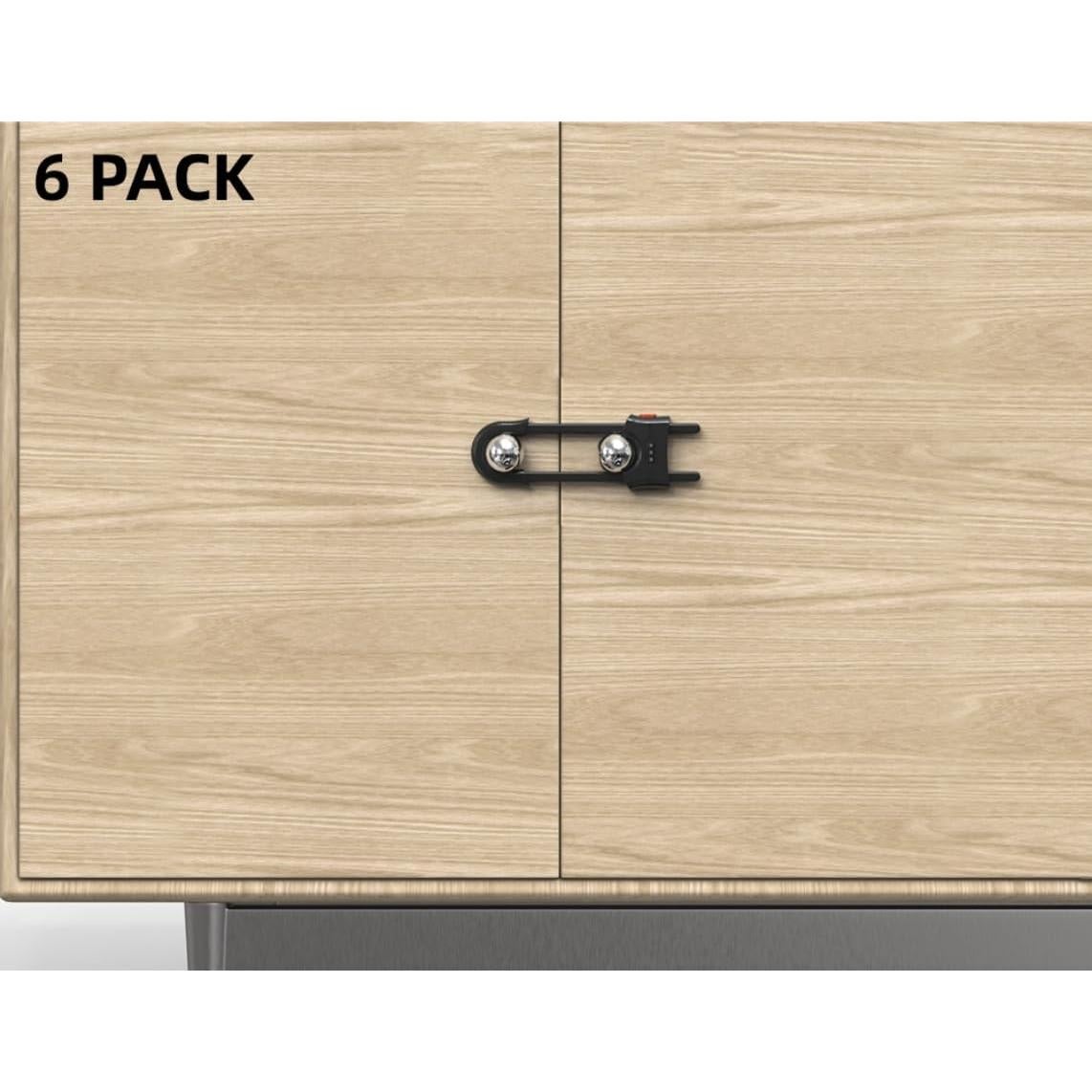 Cerraduras de Puerta de Gabinete FIGEPO con Código Ajustable Negro