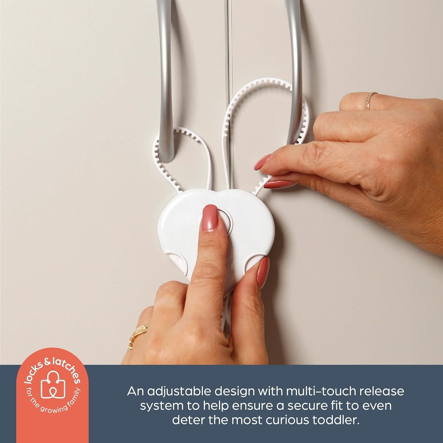 Cerraduras de Seguridad Dreambaby Flexi Lock para Gabinetes - 2 Unidades