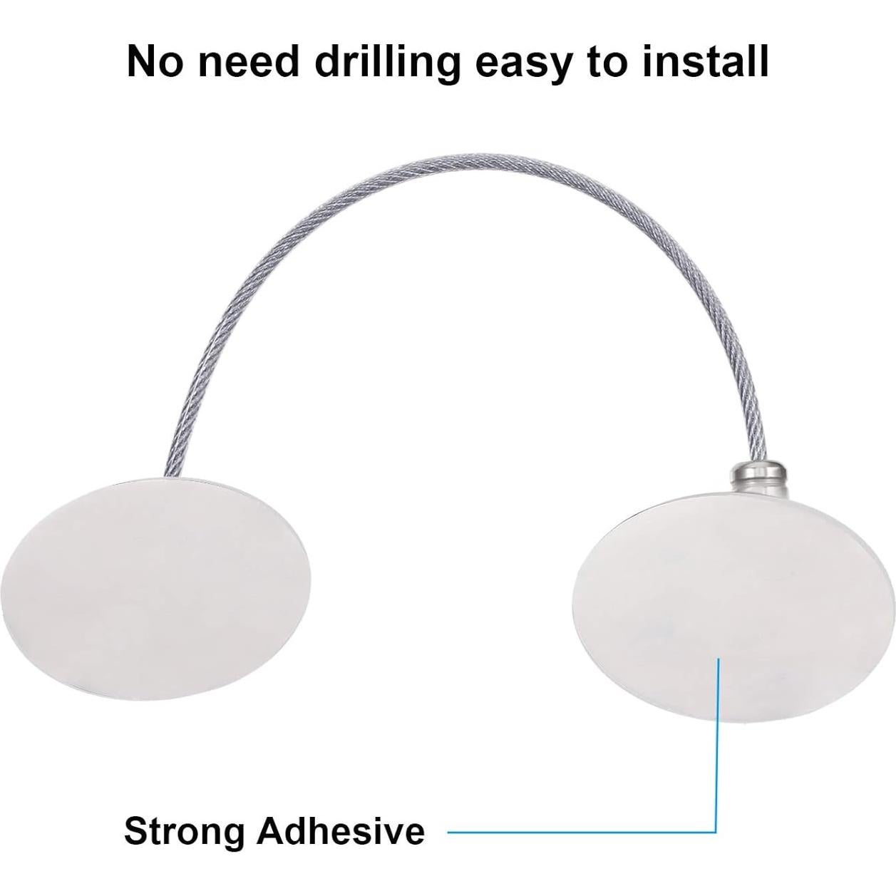 Cerraduras de Gabinete Hotop 4 Piezas Autoadhesivas Seguridad Bebés
