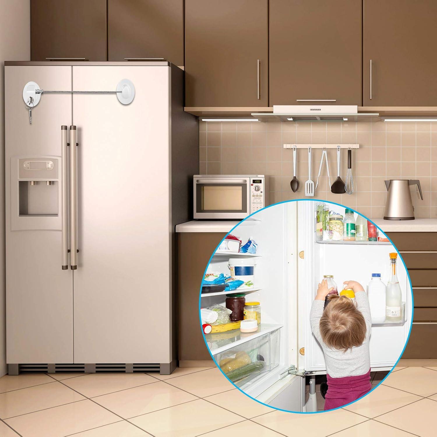 Cerraduras de Gabinete Hotop 4 Piezas Autoadhesivas Seguridad Bebés