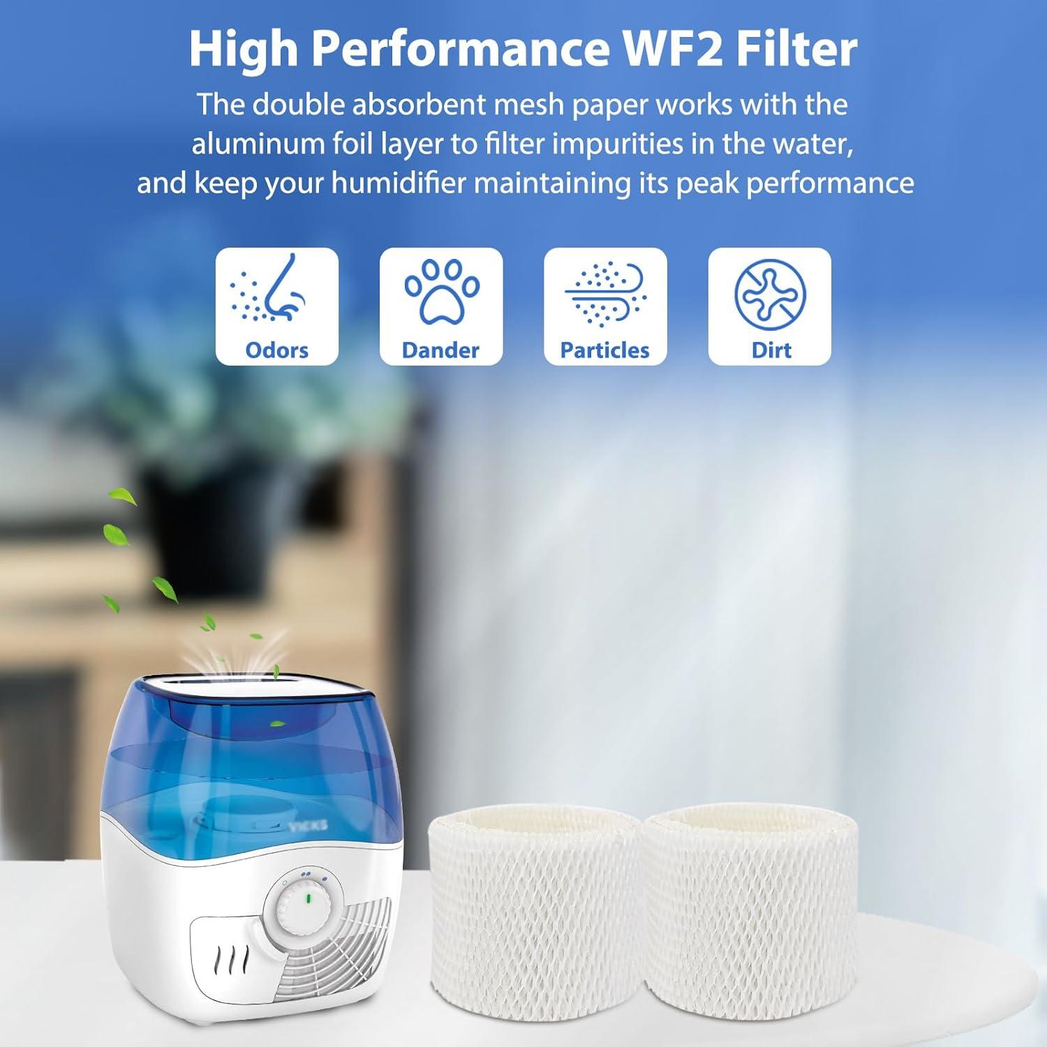 Filtros de Humidificador WF2 Extolife 6 Pack Compatibles Vicks Honeywell