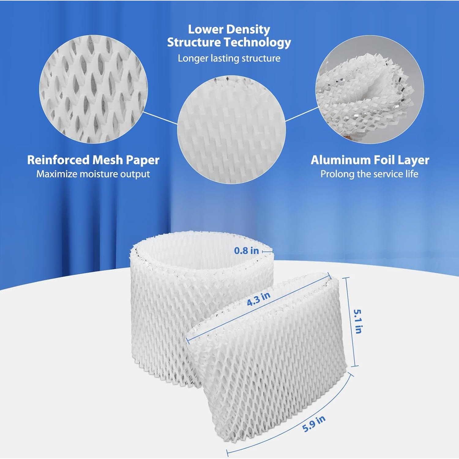 Filtros de Humidificador WF2 Extolife 6 Pack Compatibles Vicks Honeywell