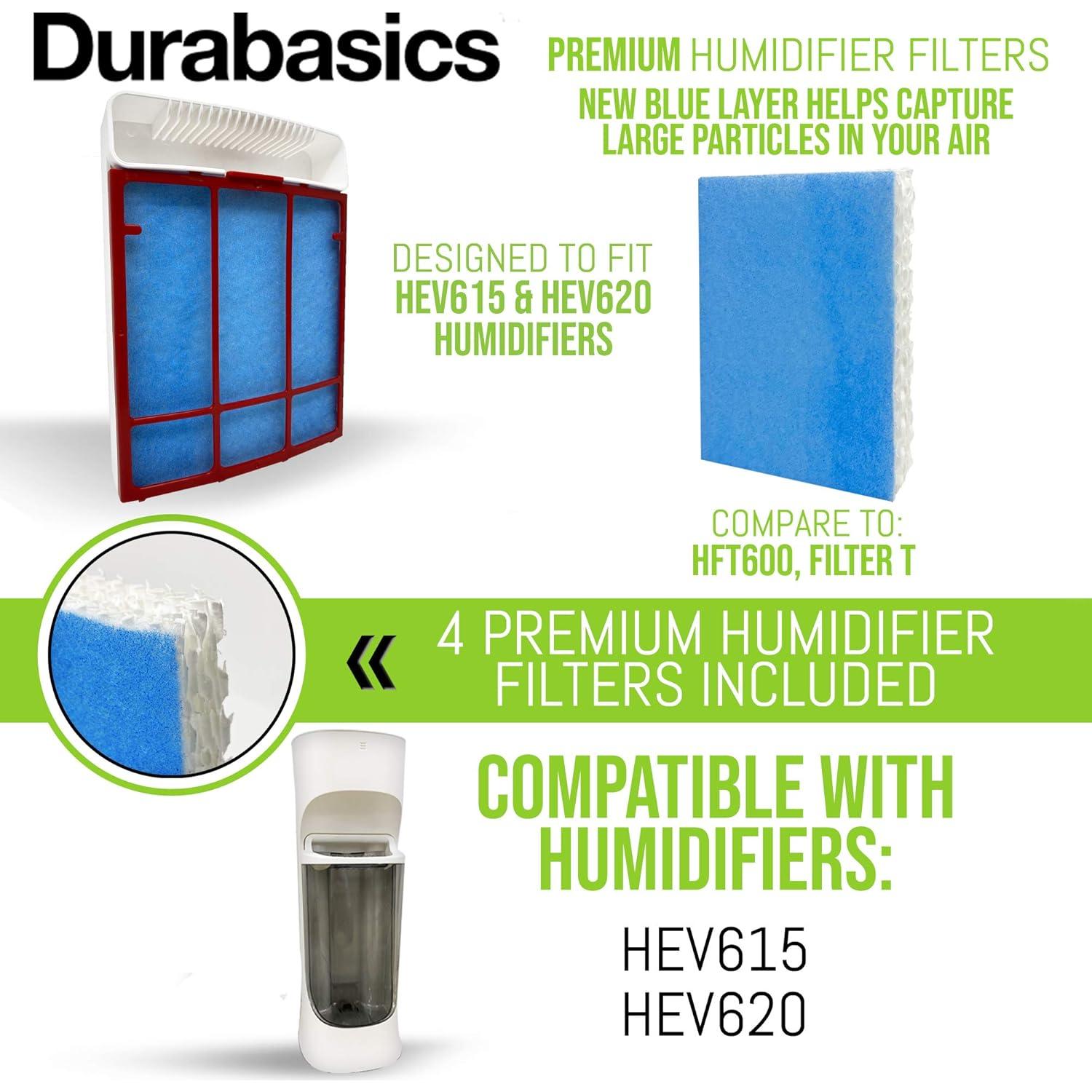 Filtros de Reemplazo Durabasics HFT600 para Humidificadores