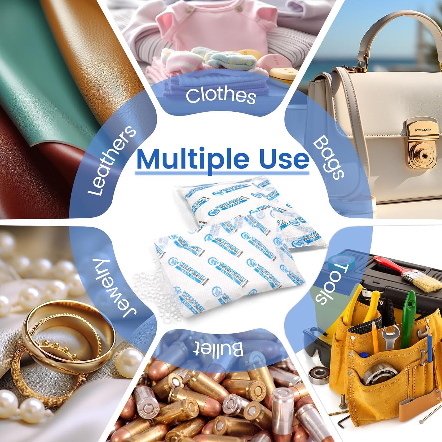 Paquetes de Gel de Sílice Wisesorbent 20g - 15 Piezas Deshidratantes