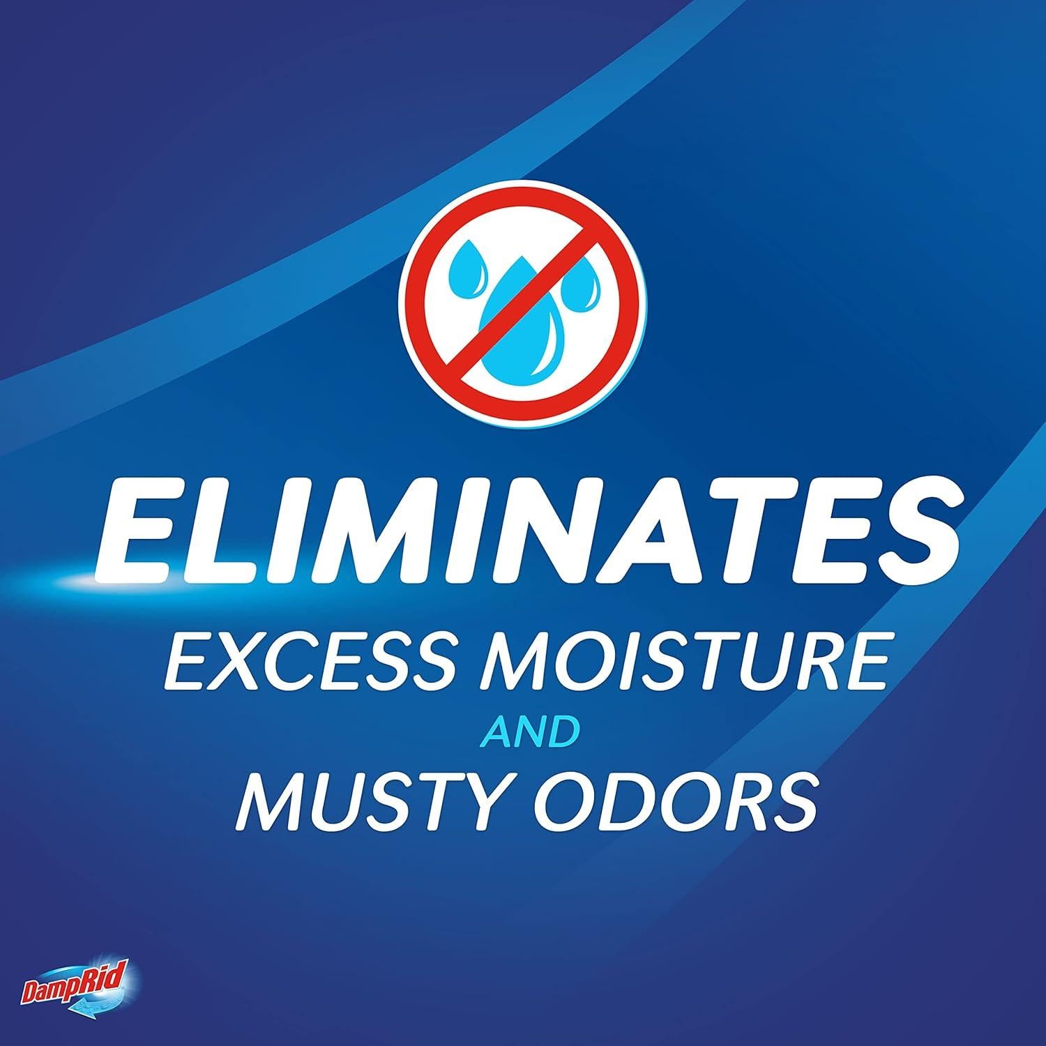 Absorbente de Humedad DampRid 311 g - Paquete de 6, Fragancia Fresca