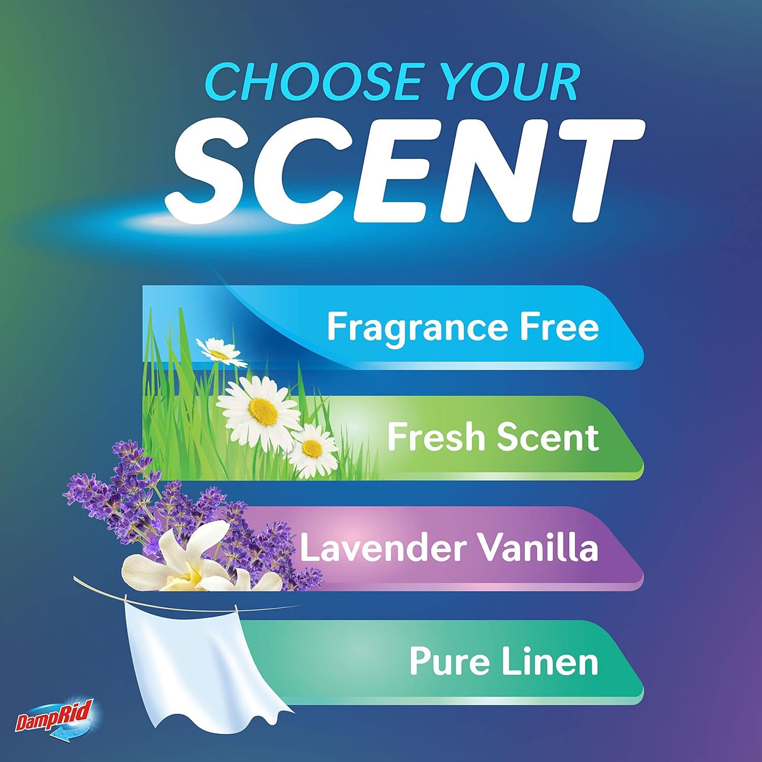 Absorbente de Humedad DampRid 311 g - Paquete de 6, Fragancia Fresca