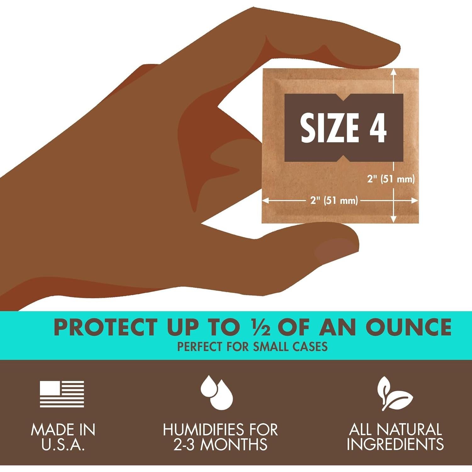 Boveda 62% RH - Paquete de 10 Control de Humedad 14g